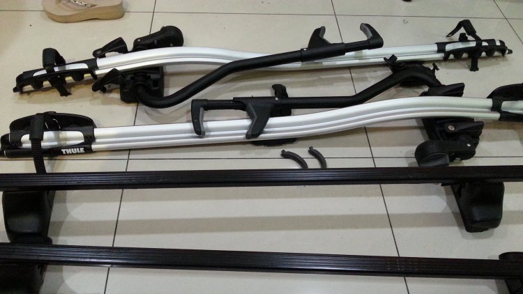  THULE 754車頂行李架+ProRide 591攜車架