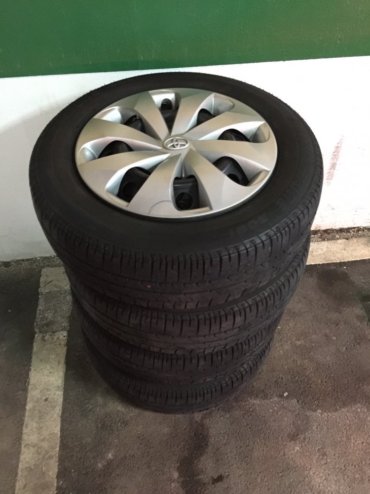 New VIOS 原廠14吋鐵框加胎 附原廠鑼絲